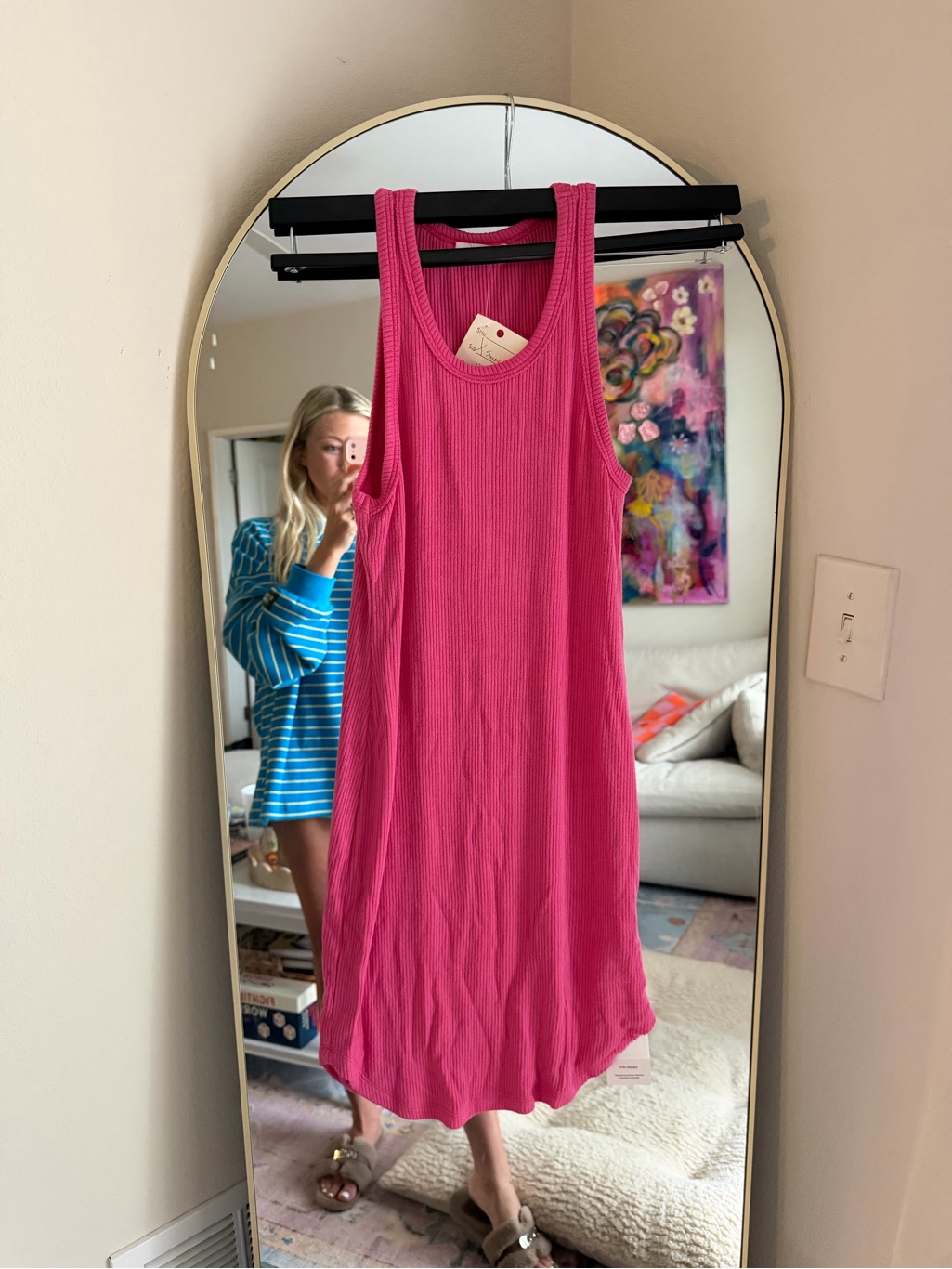 Hot Pink Sablyn Tank Dress